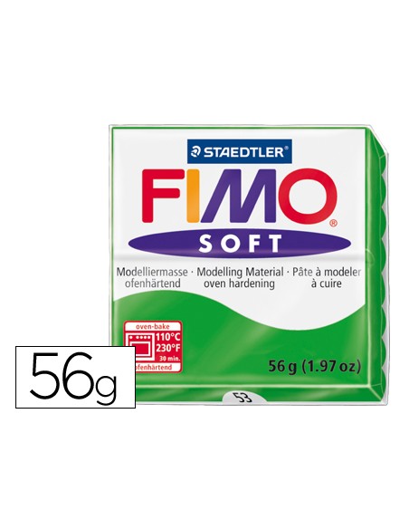 Pasta staedtler fimo soft 57 gr color verde tropical