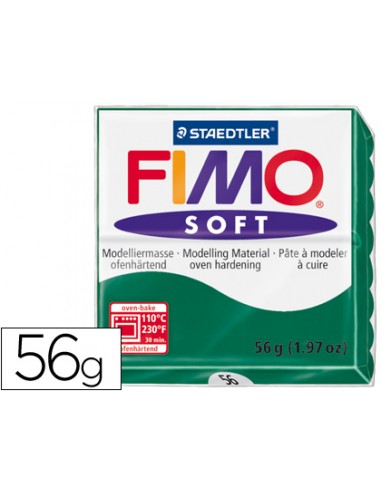 Pasta staedtler fimo soft 57 gr color verde esmeralda