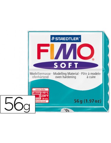 Pasta staedtler fimo soft 57 gr color verde menta