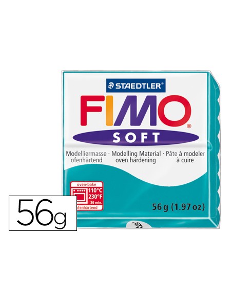 Pasta staedtler fimo soft 57 gr color verde menta