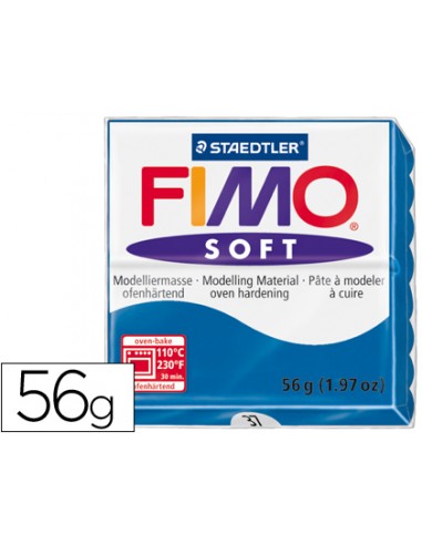 Pasta staedtler fimo soft 57 gr color azul