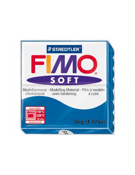 Pasta staedtler fimo soft 57 gr color azul