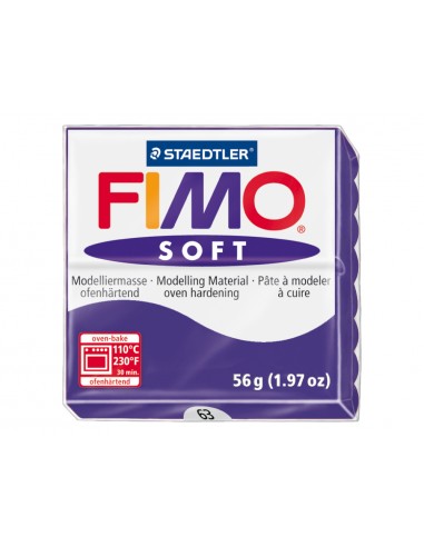 Pasta staedtler fimo soft 57 gr color violeta oscuro