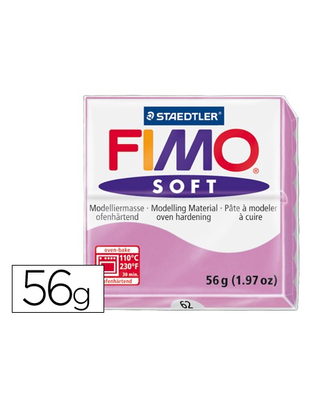 Pasta staedtler fimo soft 57 gr color violeta claro