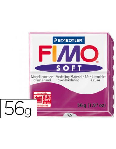 Pasta staedtler fimo soft 57 gr color purpura