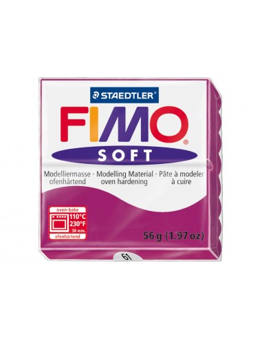 Pasta staedtler fimo soft 57 gr color purpura