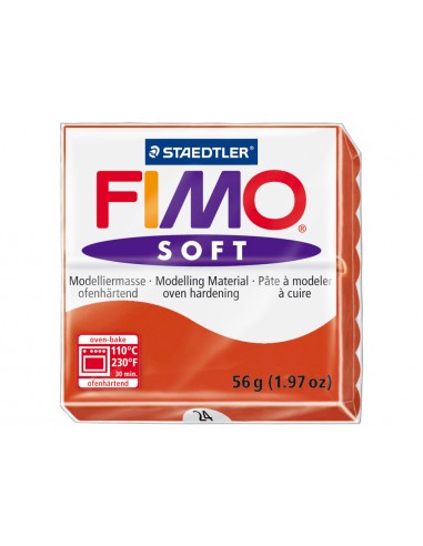 Pasta staedtler fimo soft 57 gr color rojo indian