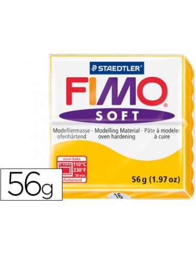 Pasta staedtler fimo soft 57 gr color amarillo