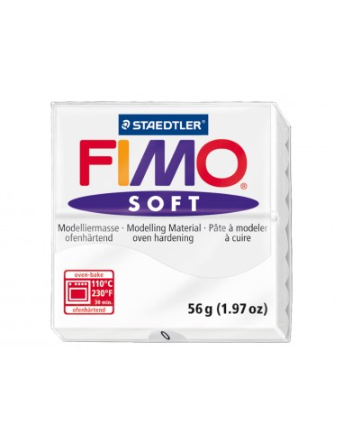 Pasta staedtler fimo soft 57 gr color blanco