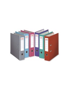 Archivador de palanca carlin folio forrado polipropileno con rado lomo ancho 80 mm blanco