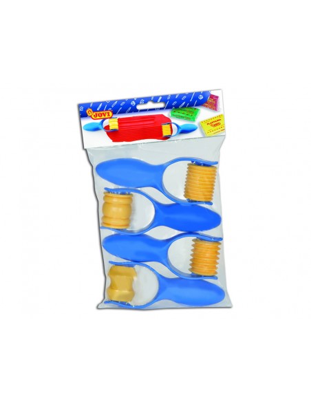 Rodillo jovi para marcar y modelar pasta bolsa de 4 unidades surtidas Rodillo jovi para marcar y modelar pasta bolsa de 4 unidades surtidas