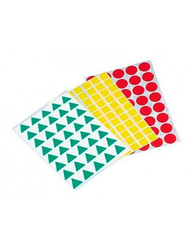 Gomets figuras geometricas 994 bolsa con 12 hojas