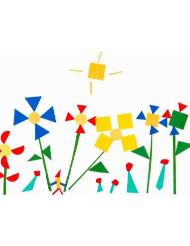 Gomets figuras geometricas 994 bolsa con 12 hojas