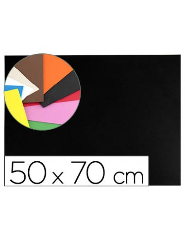 Goma eva liderpapel 50x70cm 60g m2 espesor 15mm negro