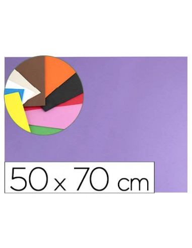 Goma eva liderpapel 50x70cm 60g m2 espesor 15mm lila