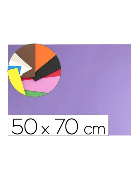 Goma eva liderpapel 50x70cm 60g m2 espesor 15mm lila