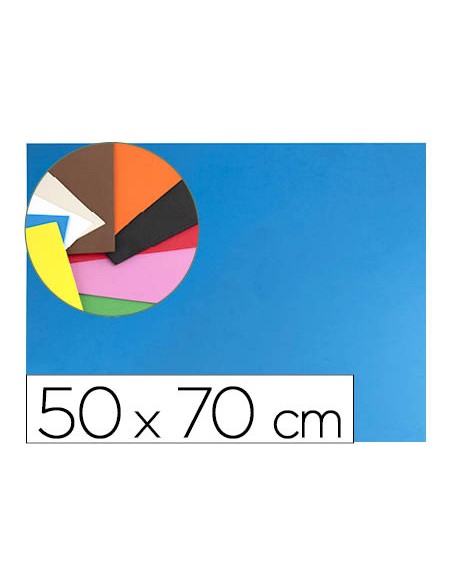 Goma eva liderpapel 50x70cm 60g m2 espesor 15mm azul