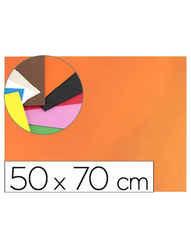 Goma eva liderpapel 50x70cm 60g m2 espesor 15mm naranja