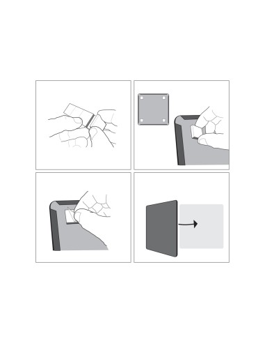 Pizarra nobo magnetica para el hogar color blanco 360x360 mm