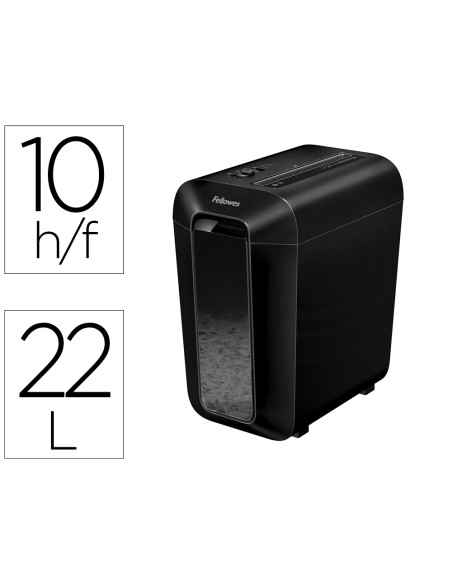 Destructora de documentos fellowes lx65 capacidad 10h seguridad p4 destruye grapas clips y tarjetas