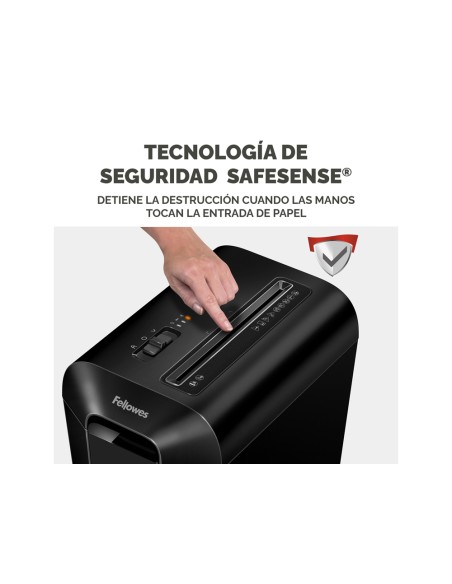 Destructora de documentos fellowes lx65 capacidad 10h seguridad p4 destruye grapas clips y tarjetas