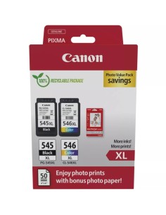 Canon PG545XL Negro + CL546XL Color Pack de 2 Cartuchos...