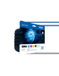 Brother LC1280XL Pack de 4 Cartuchos de Tinta Originales...