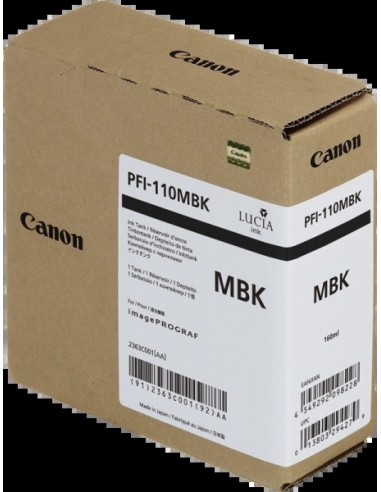 Canon PFI110 Negro Mate Cartucho de Tinta...
