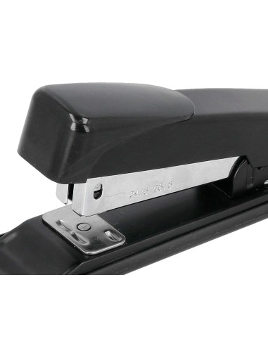 Grapadora greening metalica color negro capacidad 30 hojas usa grapas 24 6 y 26 6