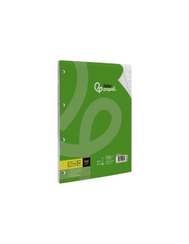 Recambio liderpapel a4 100 hojas 100g m2 pauta 4 35mm con margen 4 taladros