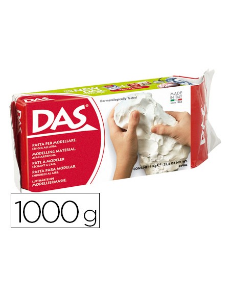 Pasta das blanca para modelar seca sin coccion 1000 gr