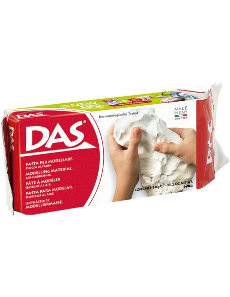 Pasta das blanca para modelar seca sin coccion 1000 gr