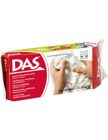 Pasta das blanca para modelar seca sin coccion 500 gr