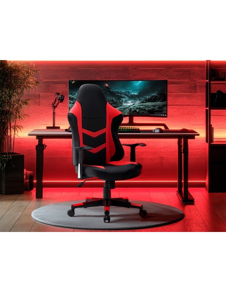 Silla q connect gaming orvieto simil piel base metalica alt max 1200 anc 650 prof 650 mm ruedas premium negro rojo Silla q connect gaming orvieto simil piel base metalica alt max 1200 anc 650 prof 650 mm ruedas premium negro rojo