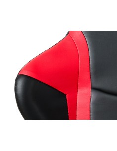 Silla q connect gaming orvieto simil piel base metalica alt max 1200 anc 650 prof 650 mm ruedas premium negro rojo