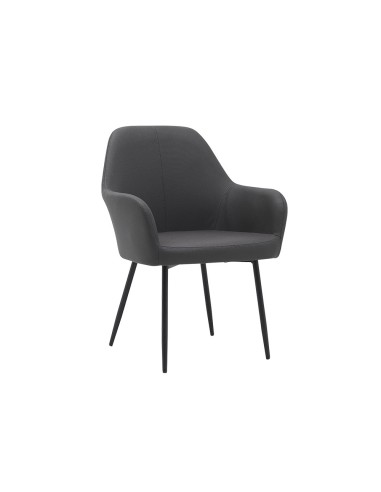 Silla q connect confidente siemione base metalica alt max 820 anc 570 prof 580 color gris oscuro