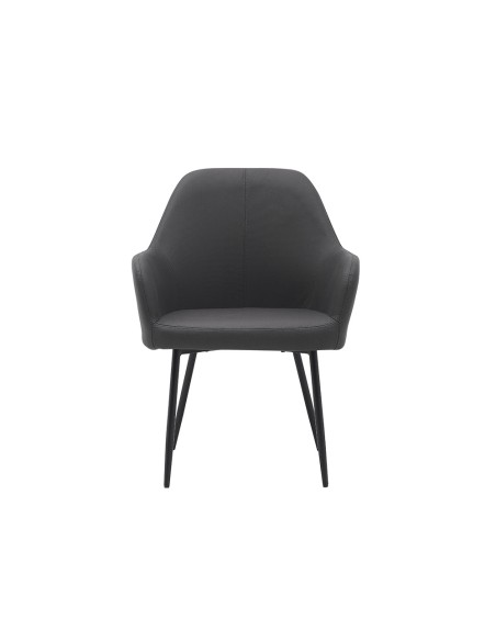 Silla q connect confidente siemione base metalica alt max 820 anc 570 prof 580 color gris oscuro Silla q connect confidente siemione base metalica alt max 820 anc 570 prof 580 color gris oscuro