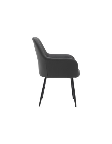Silla q connect confidente siemione base metalica alt max 820 anc 570 prof 580 color gris oscuro