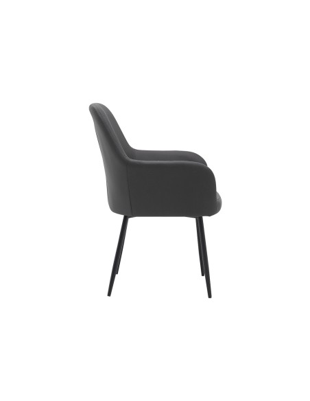 Silla q connect confidente siemione base metalica alt max 820 anc 570 prof 580 color gris oscuro Silla q connect confidente siemione base metalica alt max 820 anc 570 prof 580 color gris oscuro