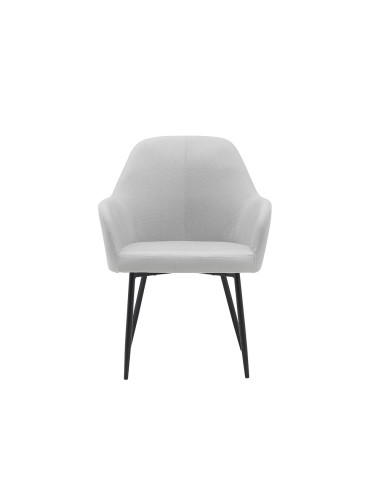 Silla q connect confidente siemione base metalica alt max 820 anc 570 prof 580 color gris claro