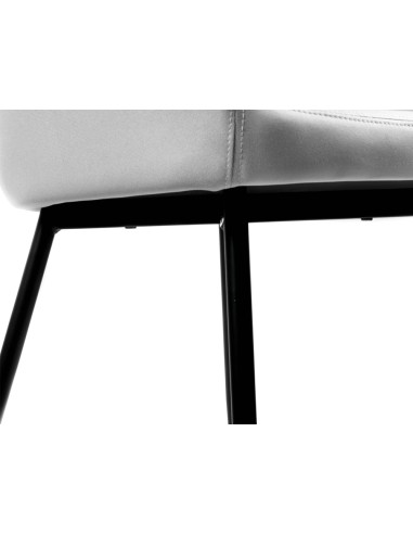 Silla q connect confidente siemione base metalica alt max 820 anc 570 prof 580 color gris claro