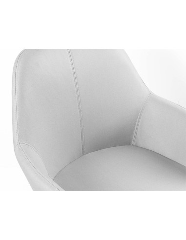 Silla q connect confidente siemione base metalica alt max 820 anc 570 prof 580 color gris claro