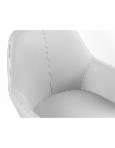 Silla q connect confidente siemione base metalica alt max 820 anc 570 prof 580 color gris claro Silla q connect confidente siemione base metalica alt max 820 anc 570 prof 580 color gris claro