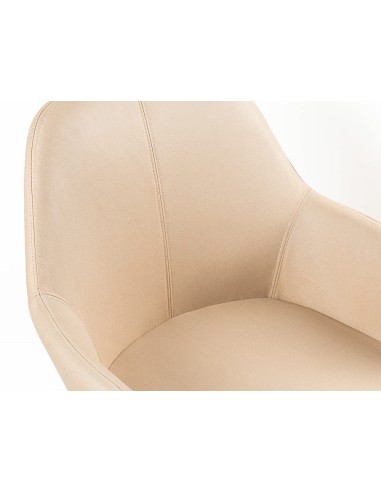 Silla q connect confidente siemione base metalica alt max 820 anc 570 prof 580 color marron arena
