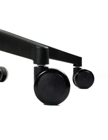 Silla q connect oficina ancona malla base metalica alt max 1110 anc 660 prof 590 ruedas premium color negro