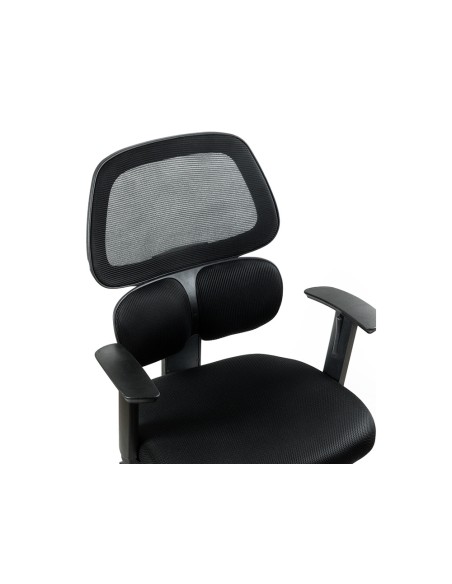 Silla q connect oficina ancona malla base metalica alt max 1110 anc 660 prof 590 ruedas premium color negro Silla q connect oficina ancona malla base metalica alt max 1110 anc 660 prof 590 ruedas premium color negro