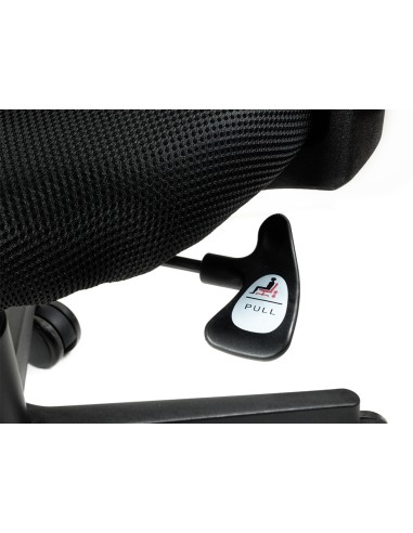 Silla q connect oficina ancona malla base metalica alt max 1110 anc 660 prof 590 ruedas premium color negro