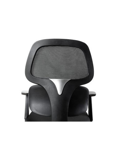 Silla q connect oficina ancona malla base metalica alt max 1110 anc 660 prof 590 ruedas premium color negro