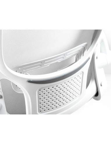 Silla q connect oficina alba malla base metalica alt max 1110 anc 610 prof 580 ruedas premium color blanco