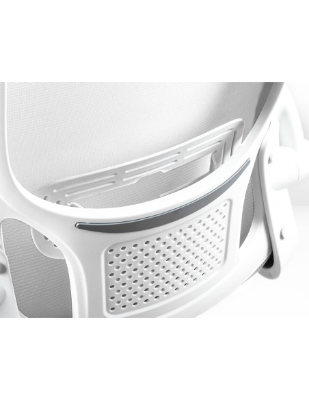 Silla q connect oficina alba malla base metalica alt max 1110 anc 610 prof 580 ruedas premium color blanco Silla q connect oficina alba malla base metalica alt max 1110 anc 610 prof 580 ruedas premium color blanco